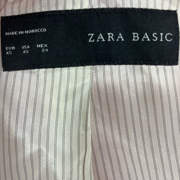 Zara Hot Pink Fitted Blazer XS Single Button Tailored Workwear Jacket - Picture 9 of 11
